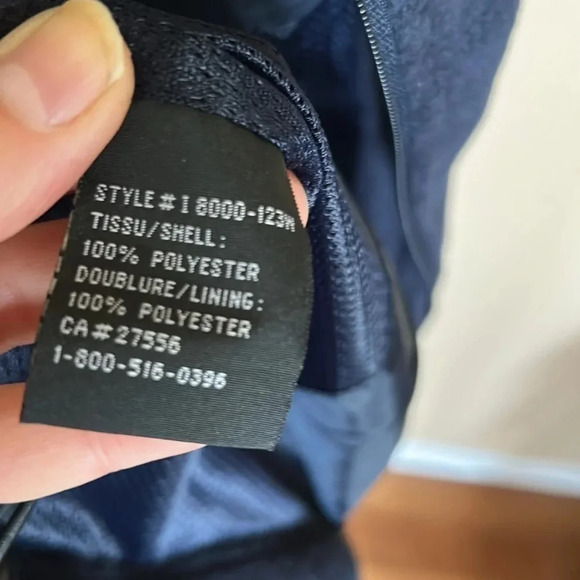 Vtg NWOT Vest ,blue thick fleece ,men,unisex
front zip,utility,outdoor,warm - Picture 9 of 12